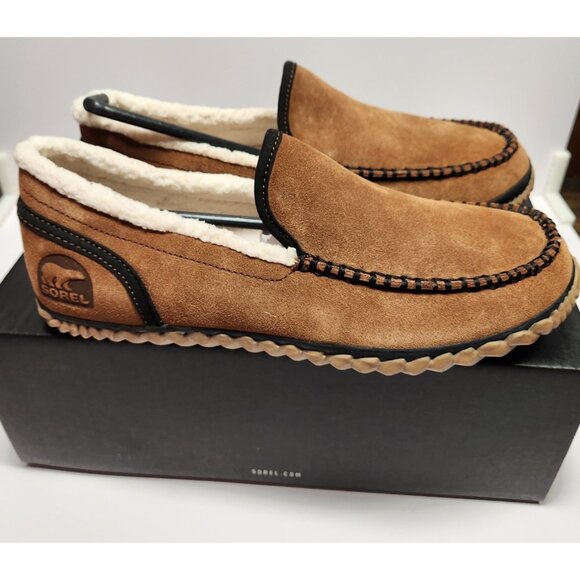 Sorel Dude Moc Men's Size US Lined NEW in Box Grizzly Bear